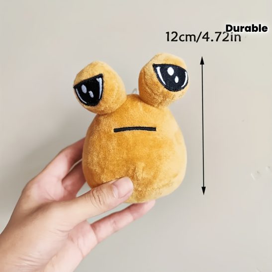 1pc cute alien plush toy - soft and durable polyester-fiber-filled animal, suitable for puppies, interactive pets to play with, no battery required, young people's playtime | Expressive plush toy | Durable fabric toy, alien toy